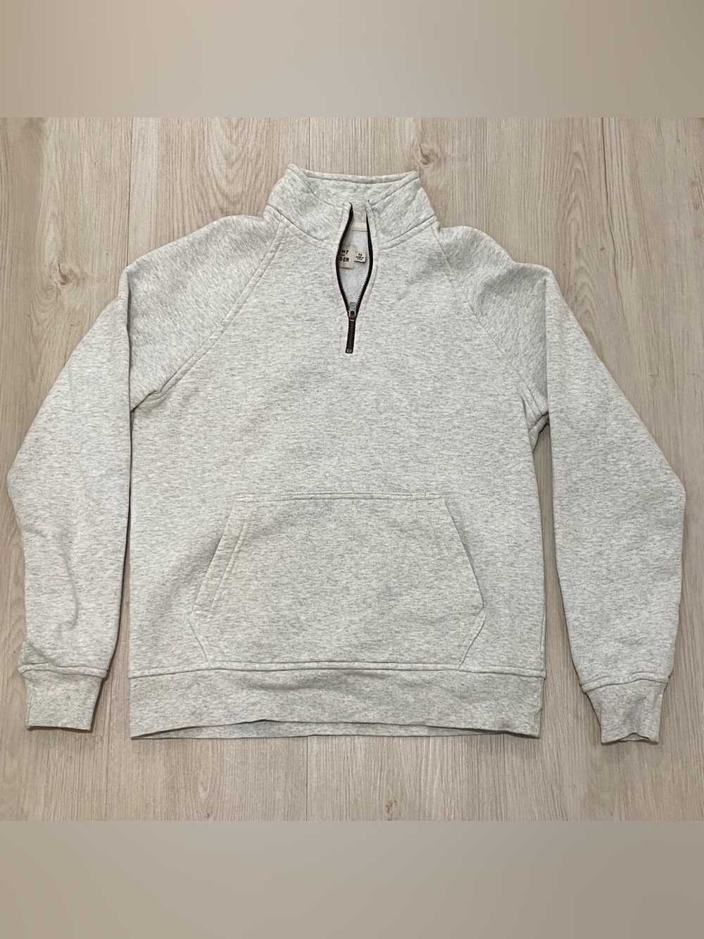 Flint and Tinder Men's Heather Gray Quarter-Zip Pullover Sweater